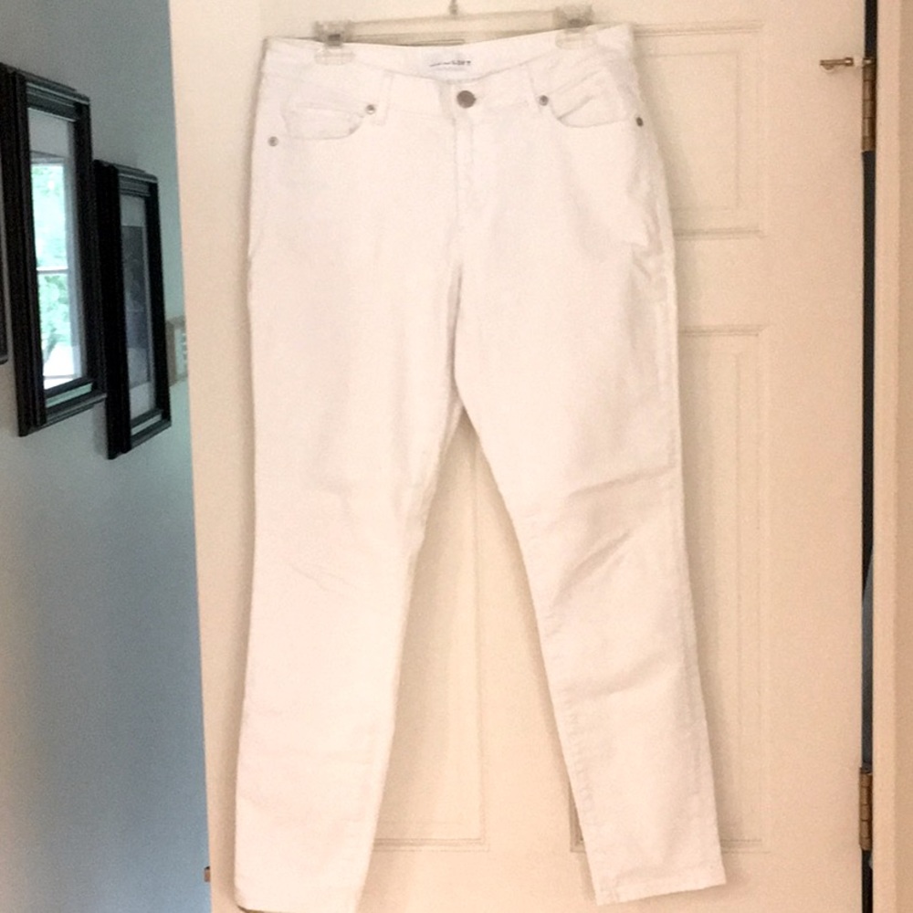 LOFT White Skinny Jeans - Size 8